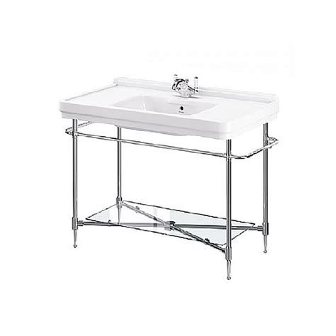 Cp Hart London Console Basin Stand With Side Towel Rails And Glass