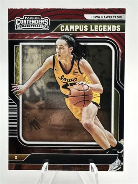 Panini Caitlin Clark Collection Contenders Campus Legends Red Foil