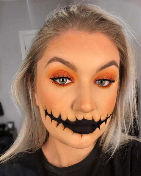 Pumpkin Makeup Easy Halloween Pumpkin Makeup Crazy Halloween Makeup