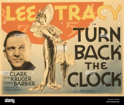 Turn Back The Clock Us Poster Lee Tracy 1933 Stock Photo Alamy