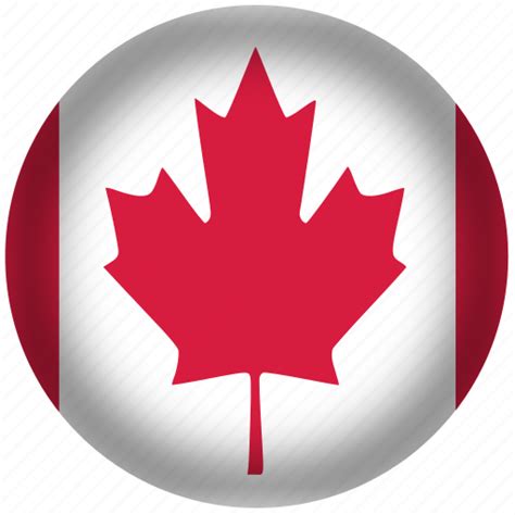 Canada flag, circle, flag, national icon