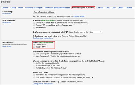 Integration Of Google Gmail In Outlook Through Imap Configuration