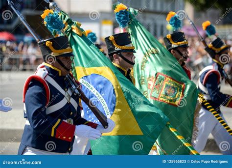 Military Civic Parade Celebrating the Independence of Brazil Editorial Stock Photo - Image of ...