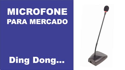 Microfone De Mesa Ding Dong