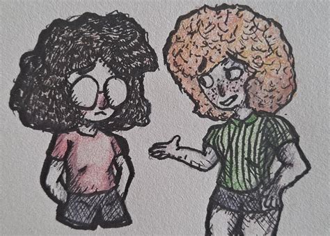 Doodle I Did Of Marcie And Peppermint Patty R Peanuts