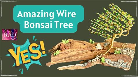 How To Make Wire And Beads Bonsai Tree Tutorial Youtube