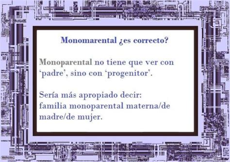 qué significa monoparental CONADEIP