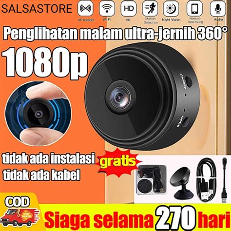 Jual Wireless A9 Mini Camera Wifi Hd 1080p Micro Kamera Kecil Smart Ip