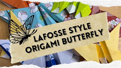 Lafosse Style Origami Butterfly Tutorial Youtube