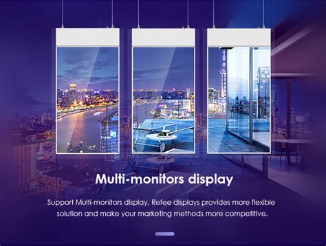 Hanging Double Side Digital Signage High Brightness Shop Retail Window