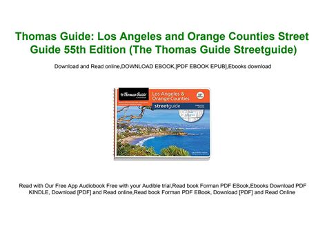 Ebook Thomas Guide Los Angeles And Orange Counties Street Guide 55th