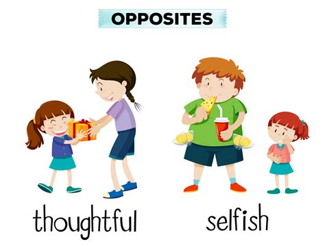 Opposites Clip Art For Kids