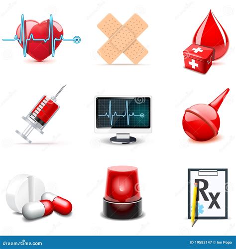 Medische Pictogrammen De Reeks Van Bella Vector Illustratie