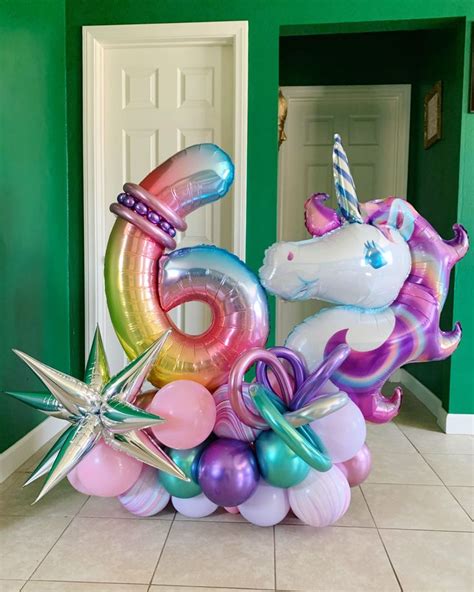 Unicorn Balloons Palloncini Festa Di Compleanno Arcobaleno Idee