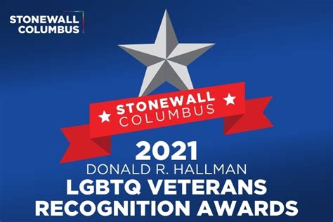 The Donald R Hallman Lgbtq Veterans Recognition Awards Stonewall Columbus