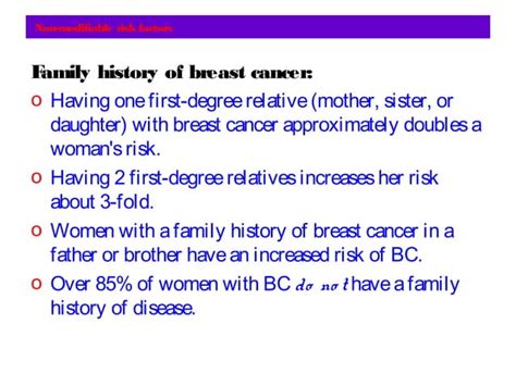 Breast Cancer Risk Factors