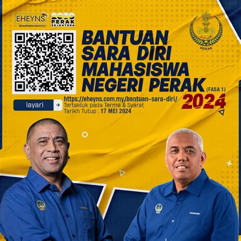 Permohonan Bantuan Sara Diri Kecemasan Mahasiswa Perak