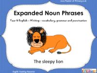 Expanded Noun Phrases - Worksheet | English Year 3