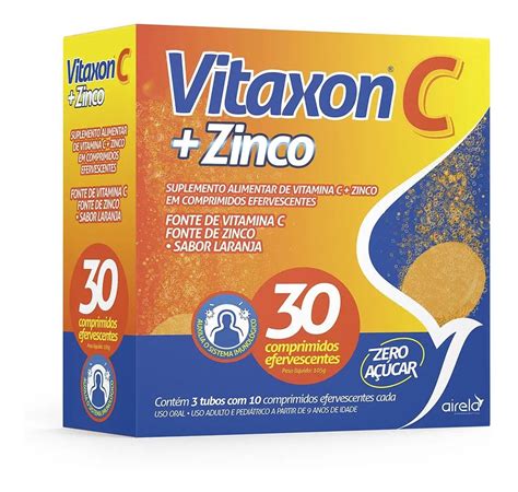 Kit Vitaxon C Zinco Comp Efervescente Cda Airela Mercado