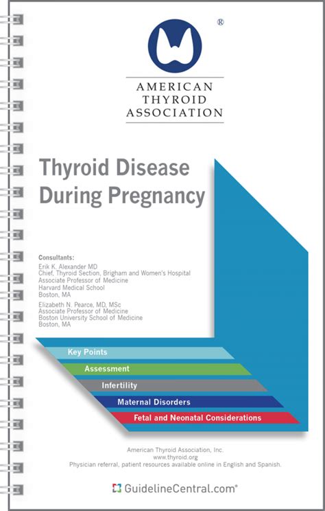 Thyroid Disease During Pregnancy Guidelines Pocket Guide Guideline Central