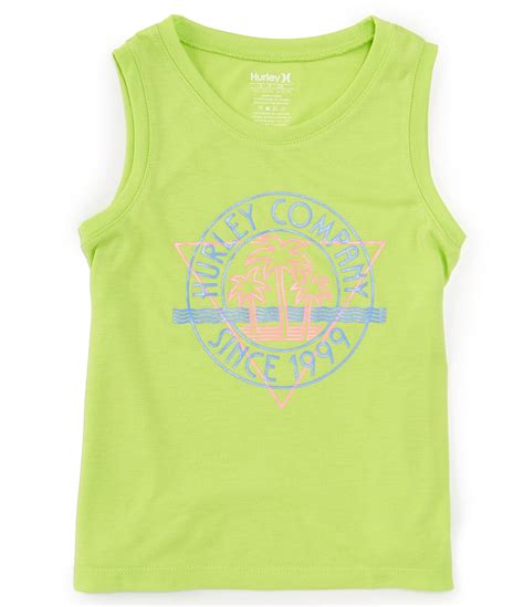 Hurley Big Girls 7 16 Sleeveless Palm Beach Tank Dillards