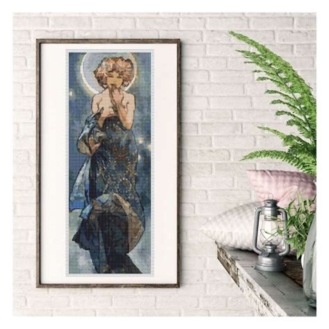 Alphonse Mucha Cross Stitch