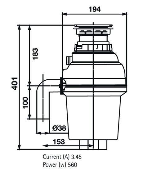 Carysil HEAVY DUTY 3 4 HP Food Waste Disposer KITCHEN KING