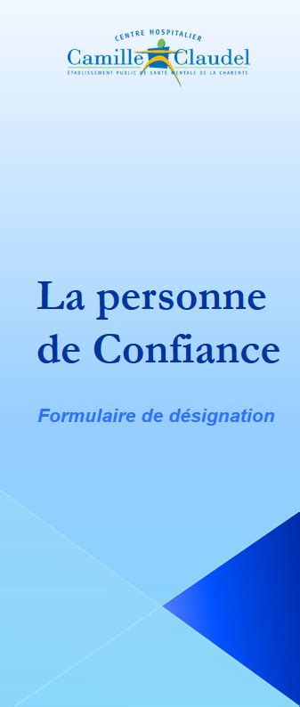 La D Signation D Une Personne De Confiance