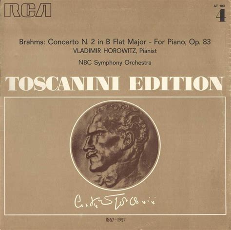 Brahms Vladimir Horowitz Nbc Symphony Orchestra Arturo Toscanini