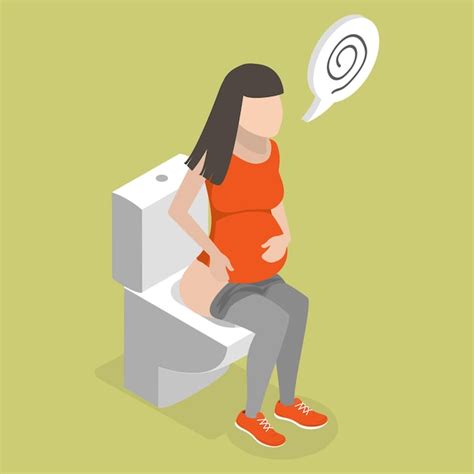 Gravidez Da Diarreia E Vomito - D ilustração conceitual de diarréia durante a gravidez com problemas ...