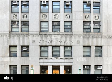 Etched Art Deco Facade Of The New York City Department Of Health And