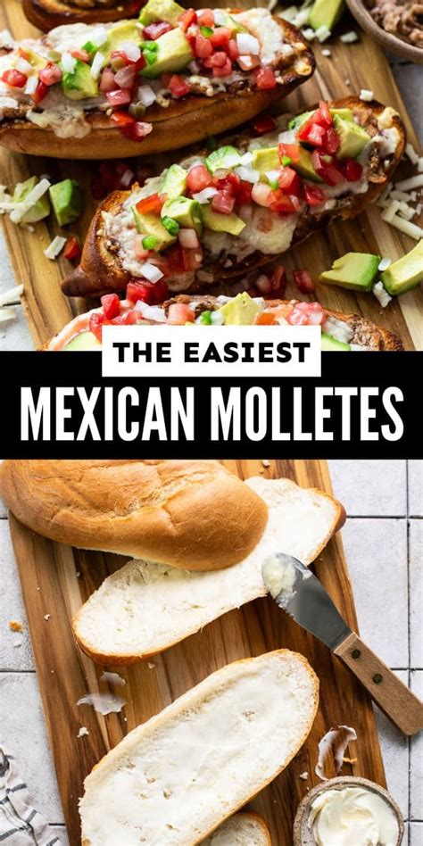 Molletes Mexican Open Faced Sandwich