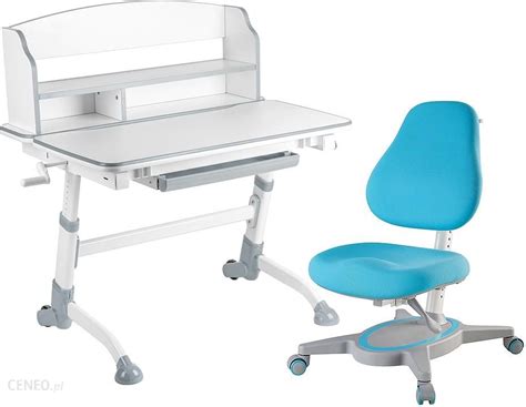 Fundesk Volare Ii Grey Primavera I Blue Regulowane Biurko Z