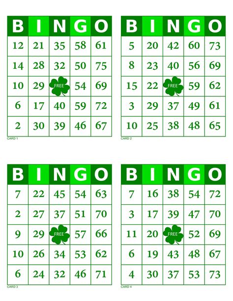 Lucky Bingo Cards New Arrival Br