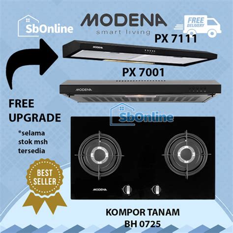 Jual Paket Kompor Tanam Modena Hob Bh Dan Cooker Hood Slim Px