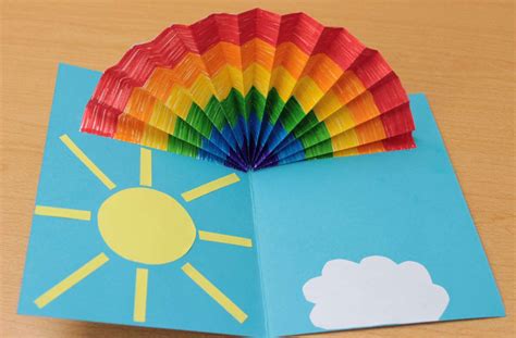 DIY Pop Up Regenbogen Karte Basteln Pack Es An Stuttgarter