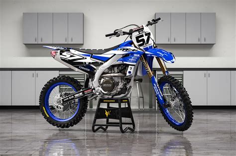 Yamaha Graphics Dazzle Blue Kit Omxgraphics Mil Thick