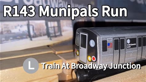 R L Trains At Broadway Junction Munipals Run Ctrainrunslocal Mta