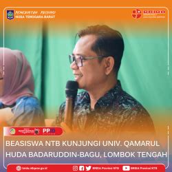 Lppntb Beasiswa Ntb Kunjungi Universitas Qamarul Huda Badaruddin