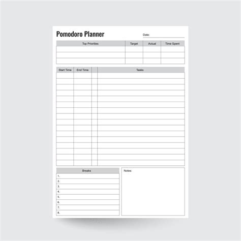 Pomodoro Planner Pomodoro Tracker Pomodoro Timer Pomodoro Technique