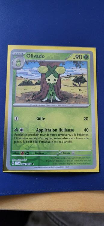 Carte Pokémon Olivado Reverse 022 Écarlate et Violet EV01 Acheter sur