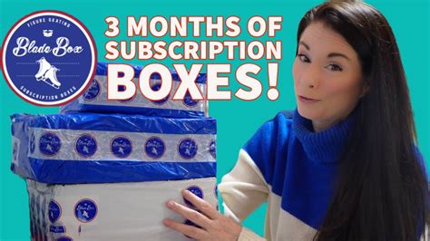 Blade Box Unboxing 3 Months Of Figure Skating Subscription Boxes Coupon Code Youtube