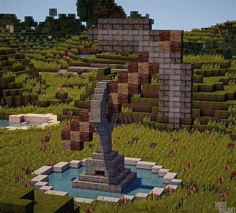 Giant Pickaxe Statue Minecraft Project