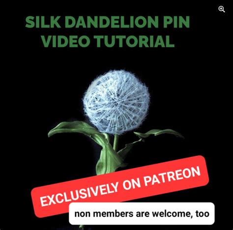 NEW VIDEO TUTORIAL On Silk Dandelion Clock PresentPerfect Creations