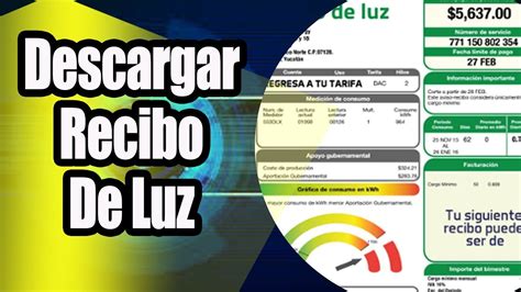 Consulta Descarga E Imprime Tu Recibo Cfe Consultar Recibo De Luz My