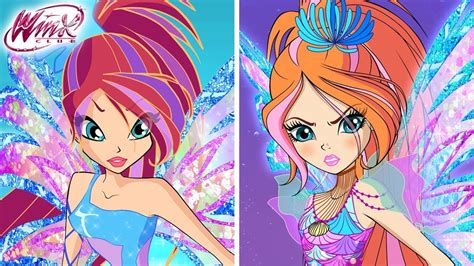 Winx Club Serie Sirenix Vs Serie Sirenix Tal Ano Youtube