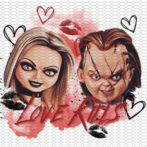 Bride Of Chucky Png Love Kills Digital Download Sublimation Etsy