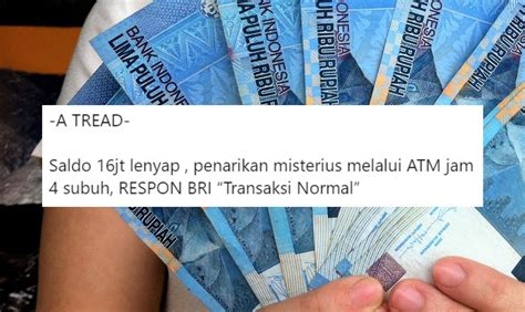 Seorang Nasabah Kehilangan Uang Juta Dari Atm Bri Secara Misterius