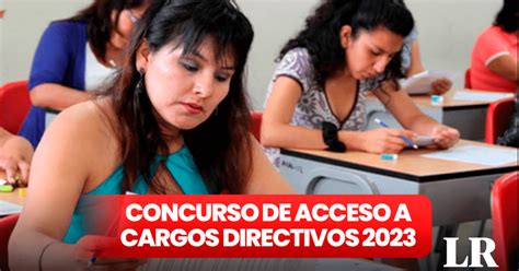 Resultados Preliminares Del Concurso De Acceso A Cargos Directivos 2023