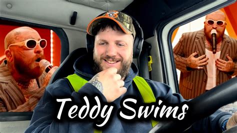 First Time Reaction Teddy Swims The Door Live Youtube